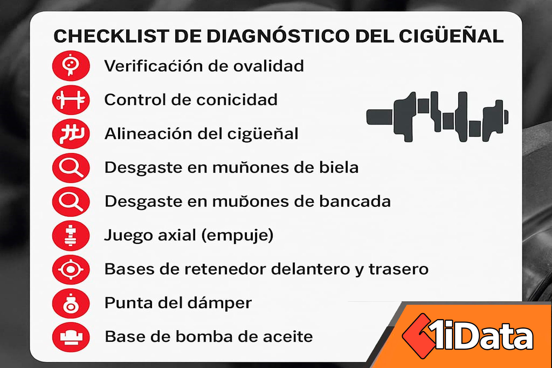 Guía completa para diagnosticar cigüeñales en rectificadoras